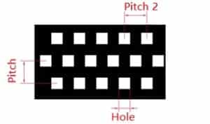 Staggered Line Holes